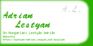 adrian lestyan business card